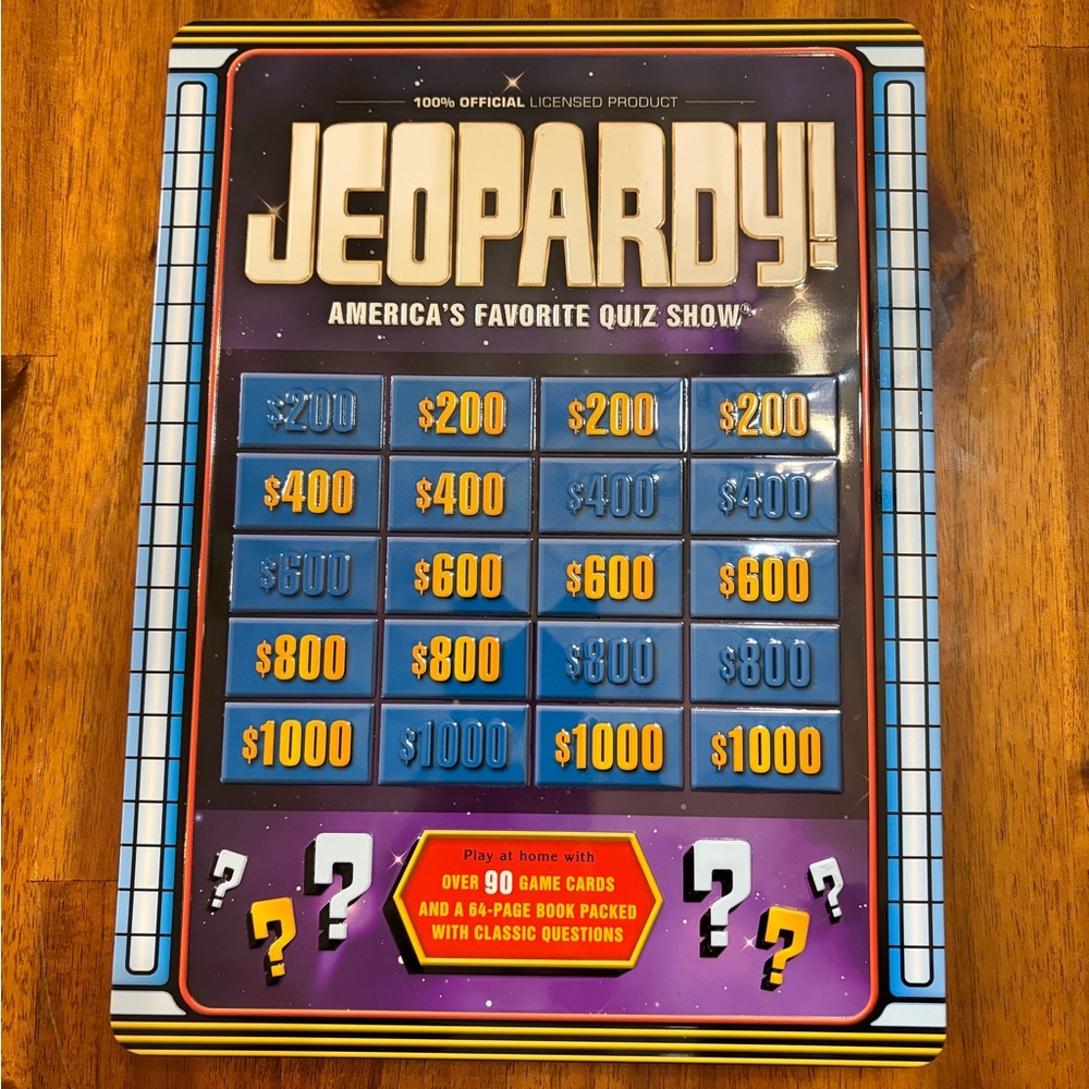 NWT Jeopardy! Quiz Show Game